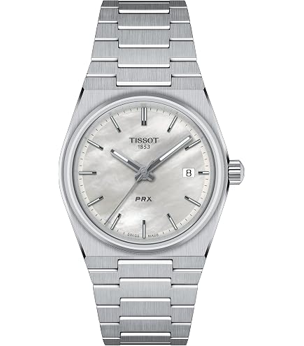 Amazon.com: Tissot PRX Swiss Automatic Unisex Watch, Mother of