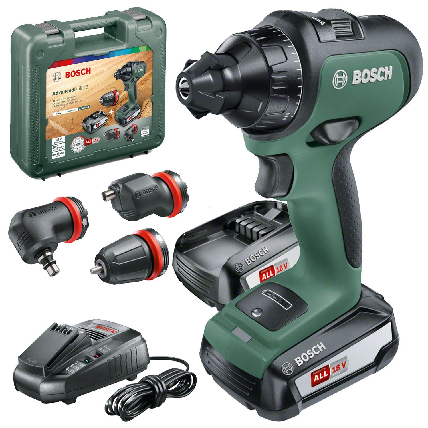 Kit taladro Bosch AdvancedDrill 18