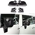 Door Rear View Mirror Cover Compatible with Toyota FJ Cruiser 2007-2021, ABS Side Door Rearview Mirror Cover Auto Exterior Protective Trim Cap, 6PCS (Carbon Fiber Pattern Black)