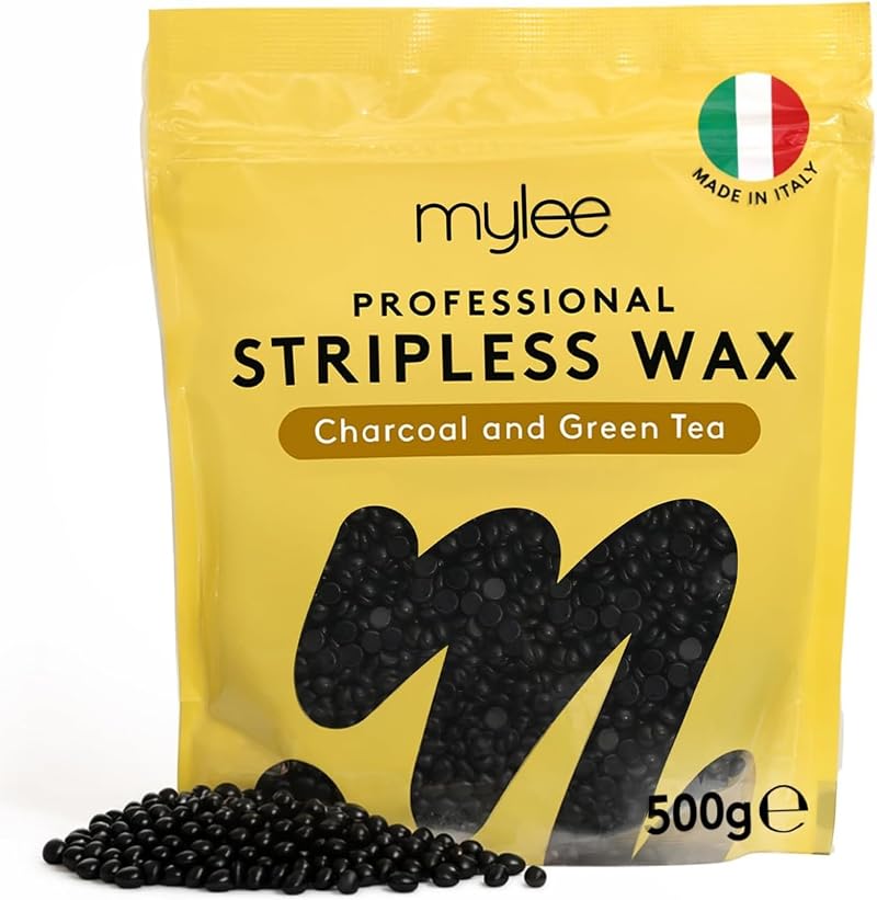 MYLEE Professional Hard Wax Beads 500g Charcoal Green Tea Stripless Pellets
