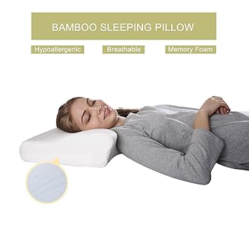Bed Pillows Home Garden Soft Bamboo Memory Foam Rebound Contour