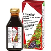 Floradix Floravital Liquid Iron and Vitamin Formula 8.5 fl.oz. - 250 ml. - Made in Germany (3 Pack)