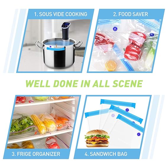 Sous Vide bolsas 12 paquetes: Amazon.es: Hogar