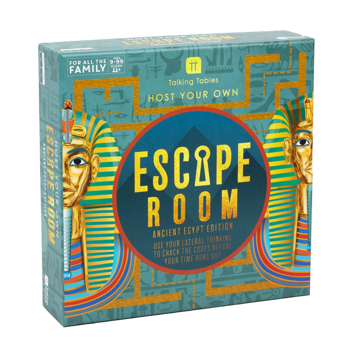 Talking Tables Egyptian Theme Escape Room Game Kids | Solve Unique Puzzles and Codes to the Pharaoh's Curse | Interactive Family Games Night, Age 9+, 2+ Players, Birthday Party, HOSTFAM-ESCAPE-EGYPT — image 1