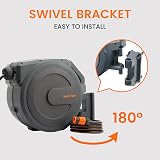 Giraffe Tools Retractable Wall Mounted Hose Reel 30m 180° Pivot 7 in 1 Nozzle view 4