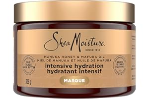 SheaMoisture Intensive Hydration Hair Masque hair treatment for dry, damaged hair Manuka Honey & Mafura Oil deep conditioning