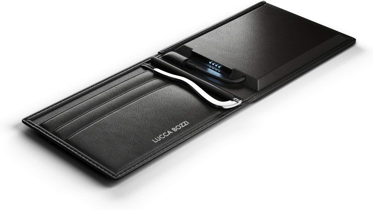 Amazon Com Smart Wallet With Solar Usb Charge Capabilities