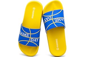INMINPIN Kids Boys Girls Ball Sprots Slides Sandals Ultra Comfortable Beach Pool Shower Shoes House Slide Indoor Outdoor for Sports Fan