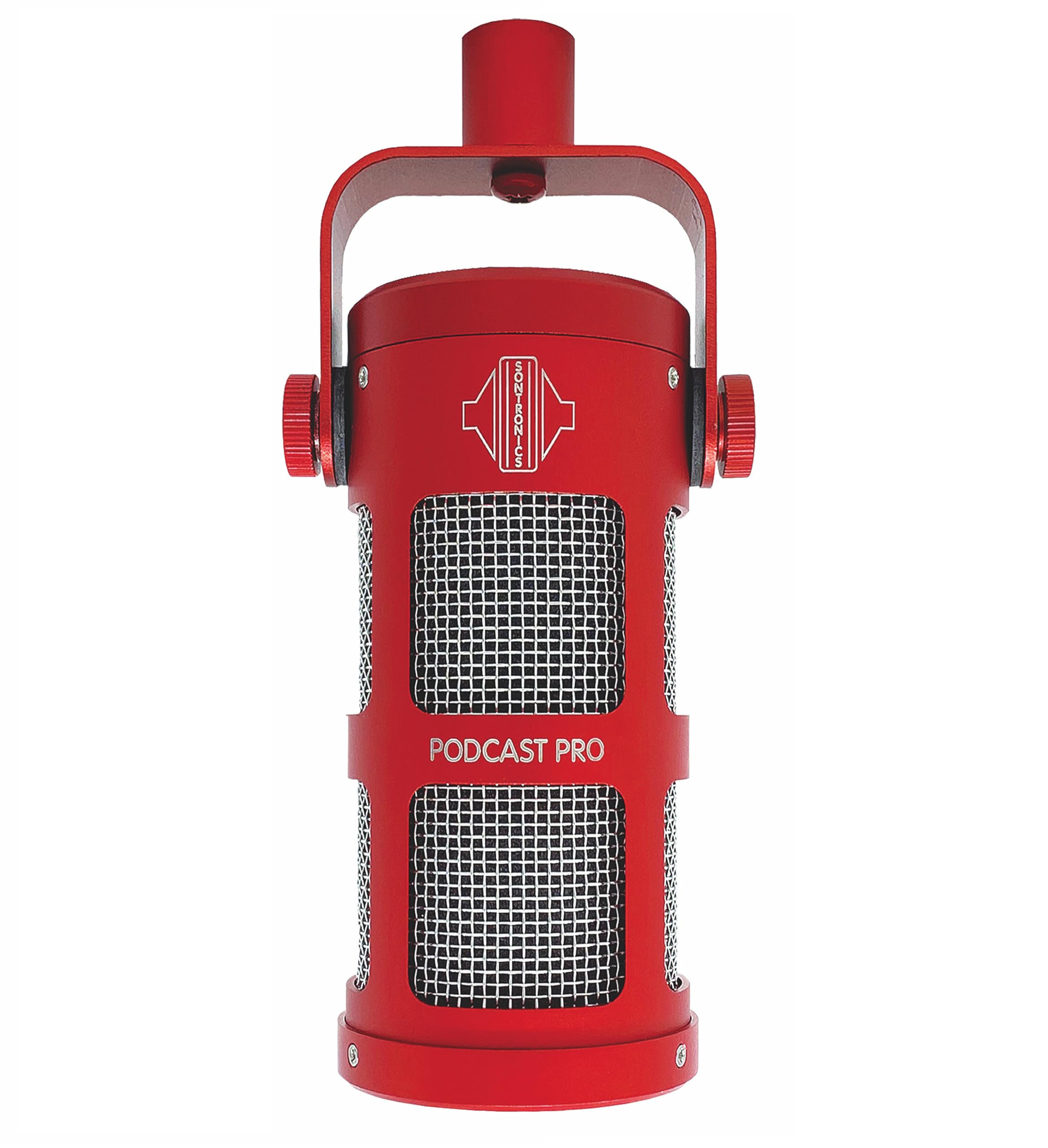 SONTRONICS PODCAST Professional Dynamic Mic for Podcast, Broadcast, Streaming, Gaming & VC - XLR Connection, No phantom Power Required - Lifetime Microphone Warranty - Designed & Built in UK – Red