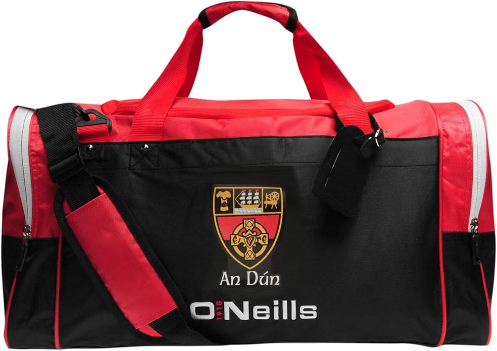 O'Neills Unisex Down GAA Holdall Adjustable Shoulder Strap Black/Red