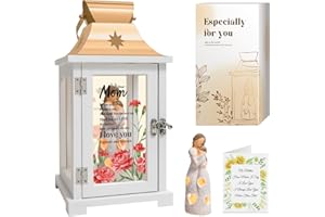 HOMAZING Mothers Day Birthday Gifts for Mom from Daughter, Mom Gifts from Daughter, Gifts from Daughter for Mom Mother Daughter Gift Lantern
