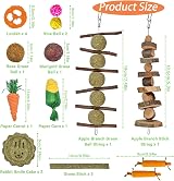 lisetar 21-Pack Rabbit Toys Set Natural Chew Toys for Small Animals view 6