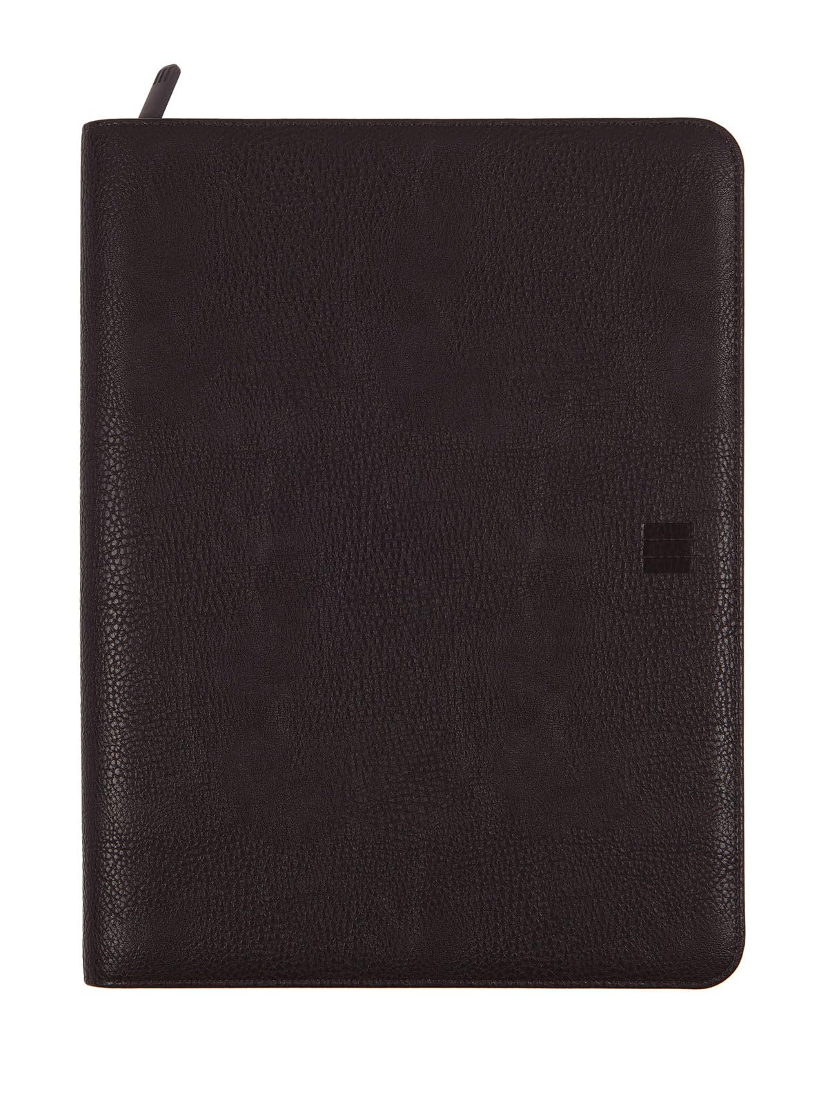 Finocam - A4 Document Holder Focus - Black | High-Quality Polyurethane | Zippered Portfolio with Pen Holder and Inner Pocket for Tablet | Includes Notepad