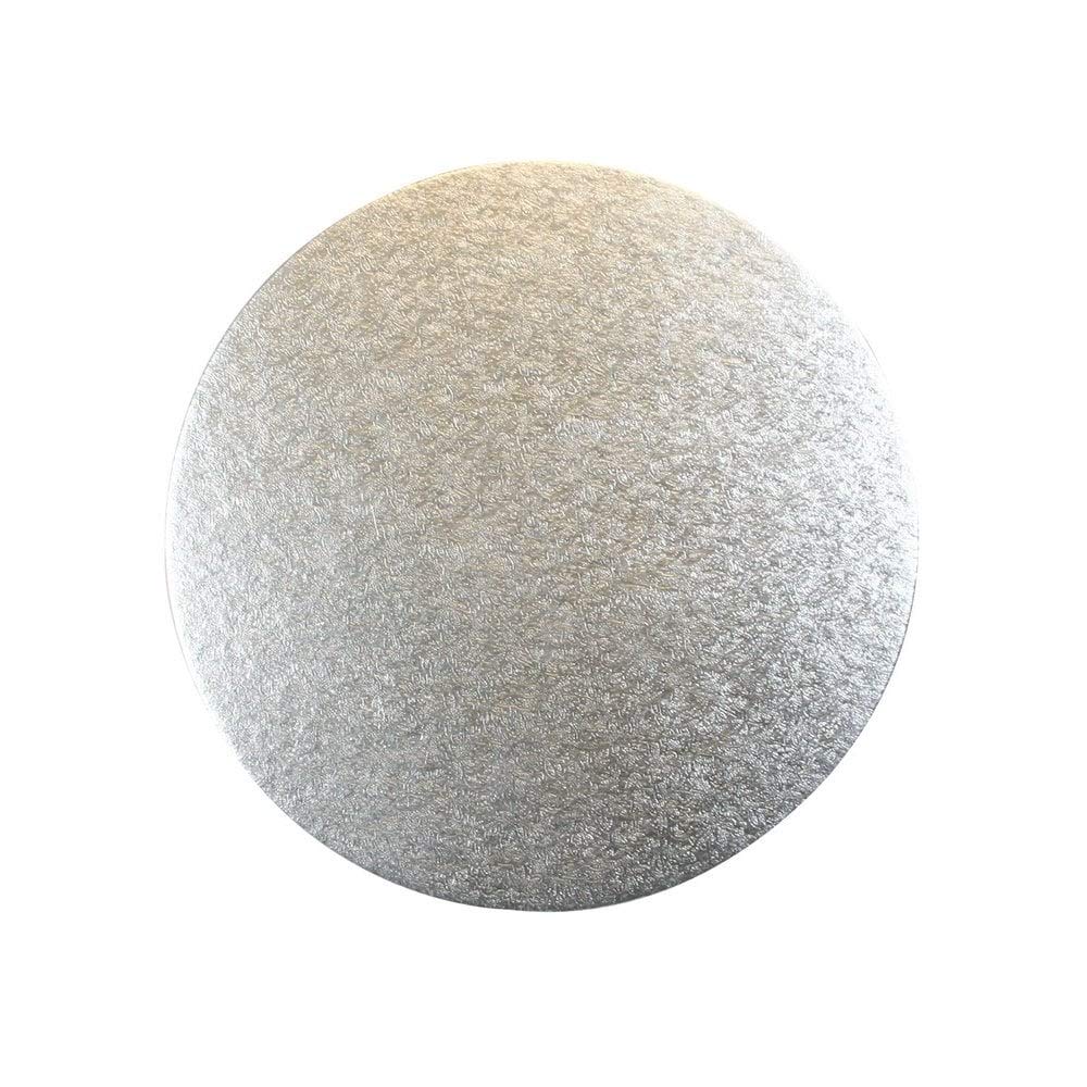 Culpitt Ltd Cut-Edge Round Boards, Packs of 5, Cake Decorating Wedding Support Cards 1.8 mm, 11-Inch, silver