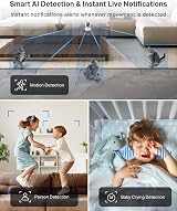 Tapo TC70 Pan Tilt Indoor WiFi Camera 1080p HD AI Detection Pet Baby Monitor view 3