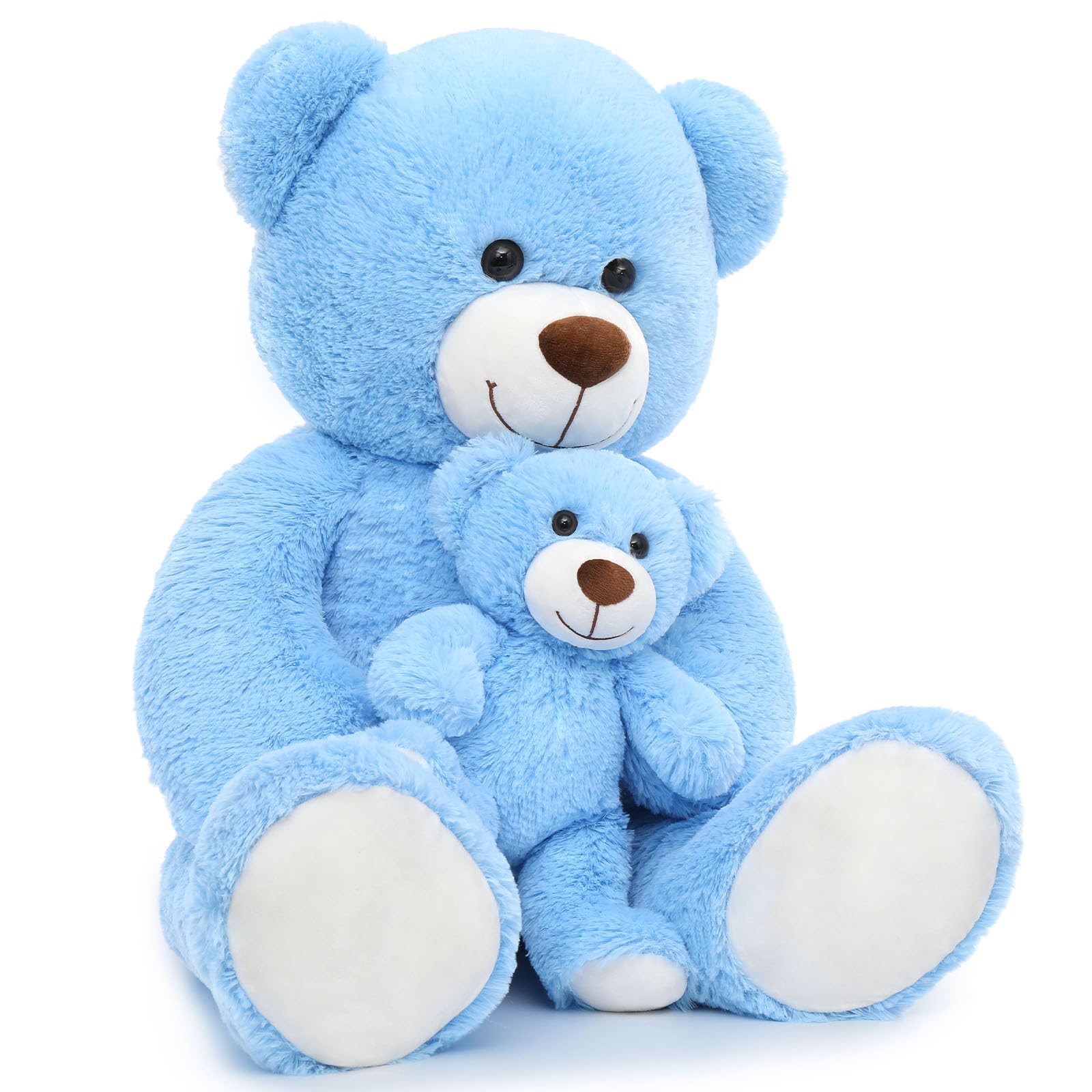 MorisMos großer Teddybär 100cm mit kleinbär, weich Teddybär groß XXL, Riesen Teddys XXL Kuscheltier für Freund Mann Männer 7