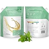 Elementa Silver Nano Silver Xylitol Mouth Wash Refill Pack | Mouth Rinse Oral Care 40 oz | Dentist Formulated, Alcohol and Fluoride Free (Winter Mint)