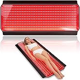Full Body Red Light Therapy Mat, 59.1"*25.6" Whole Red Light Therapy Blanket with 3 Light Modes & 5 Working Modes, 600 LEDs redlight with 660nm & 850nm for Men, Women, Pets