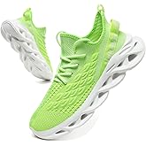 Jakcuz Plus Size Men's Lightweight Walking Shoes Mesh Fish Scale Pattern Fashion Sneakers