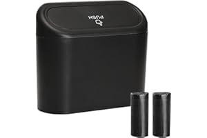 iolory Car Garbage Can,Automotive Organizer,Car Trash Can Bin with Lid,Dustbin Can Organizer Storage for Front Back Seat,Vehi
