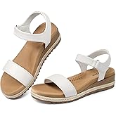 SHIBEVER Dressy Wedge Women Sandals: Espadrille Summer Casual Platform Arch Support Comfortable Walking Wedges Sandal for Womens Shoes