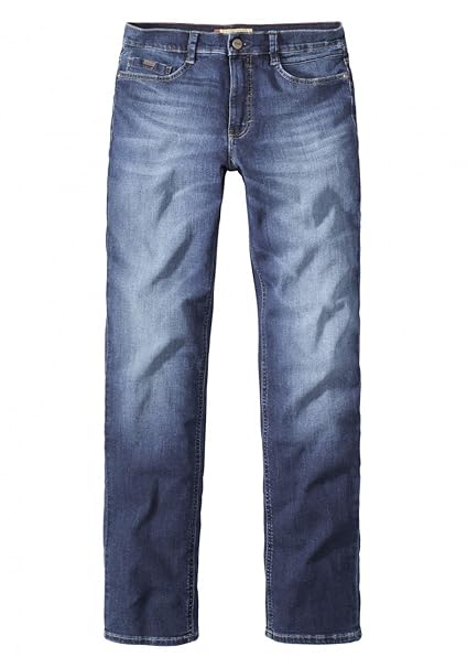 Paddock`s Herren Jeans Ranger - Slim Fit - Blau - Blue Dark Moustache Used