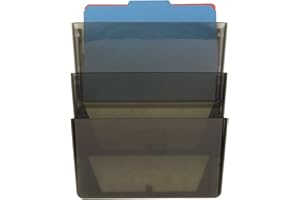 Officemate Lot de 3 limes murales fumées (21421)