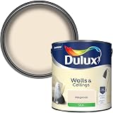 Dulux Silk Emulsion Paint For Walls And Ceilings Magnolia 2.5 Litres