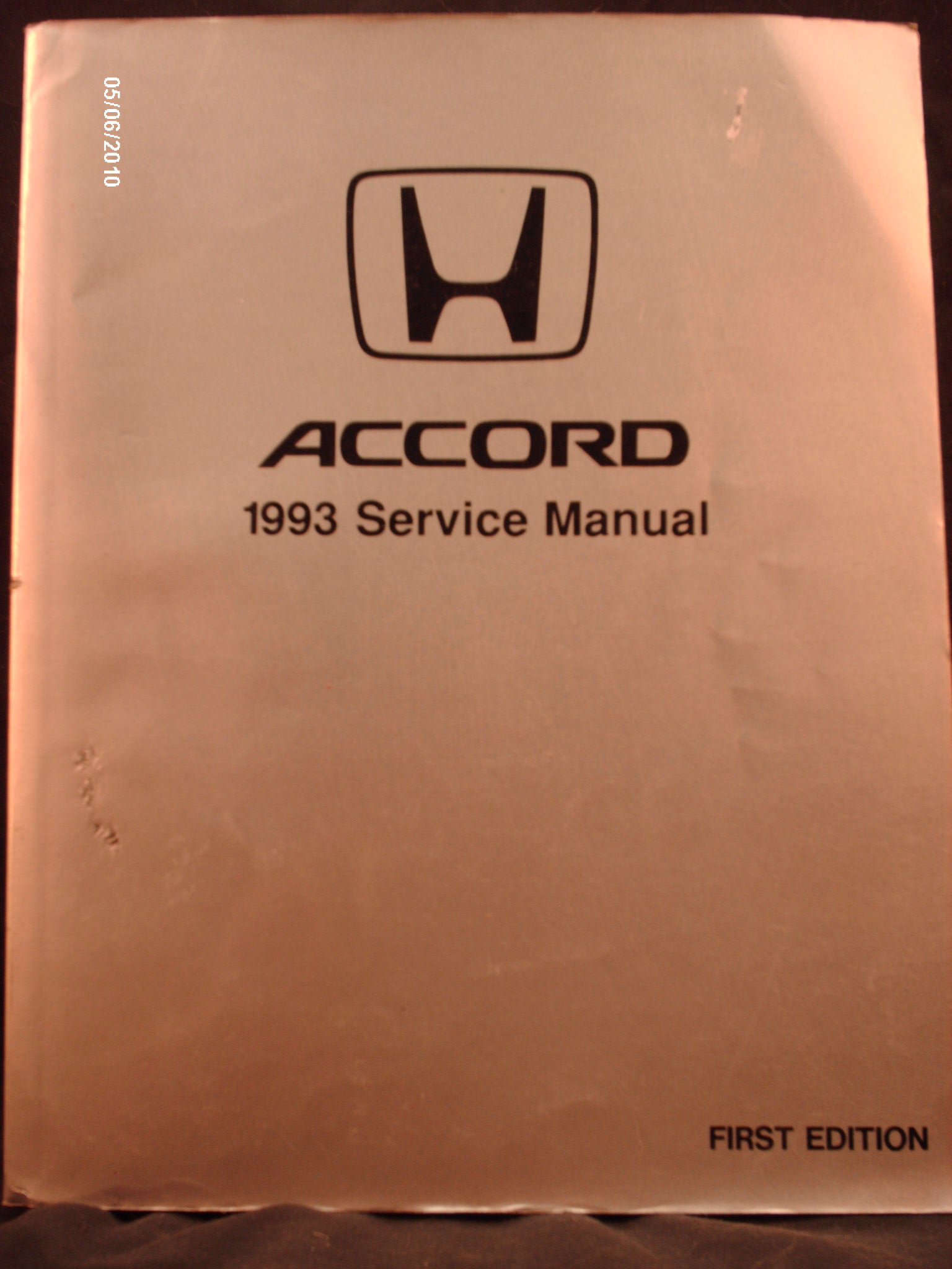 1993 Honda Accord Shop Service Repair Manual First Edition Honda Motor Co Amazon Com Books