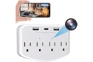 Kestanlora 1080P Wireless Cameras Mini Small Security Wall Outlet WiFi Camera Indoor Camera for Home Security【Upgraded】
