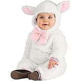Little Lamb Infant Costume - Faux Shearling Jumpsuit with Soft Tail and Ears