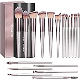 BS-MALL Makeup Brush Set 18 Pcs Premium Synthetic Foundation Powder Concealers Eye shadows Blush Makeup Brushes with black case