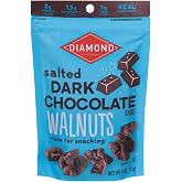 Diamond of California Salted Dark Chocolate Walnut Snack Nuts, 4 oz.