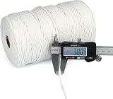 G2PLUS White Macrame Cotton Rope Cord 3mm 200M Craft Twine for DIY view 2