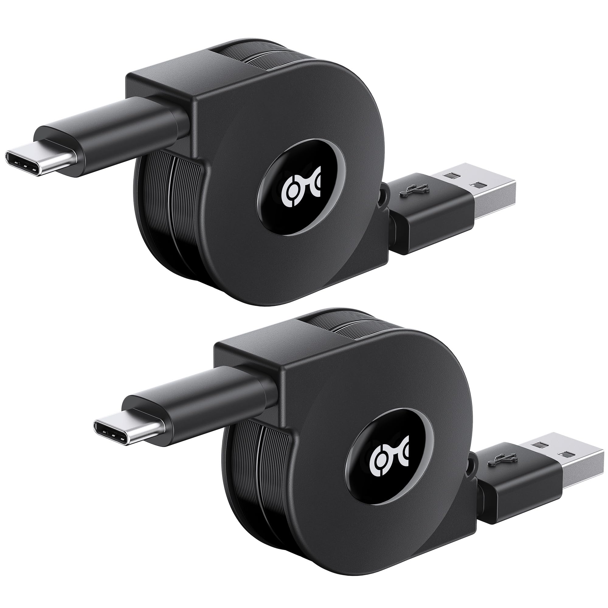 Cable Matters Short Retractable USB C Cable 1m (Retractable USB C to USB A, USB C to USB Cable, iPhone 15 charger cable) Compatible with iPhone 15 Pro Max Plus