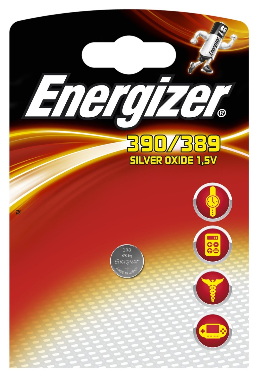 Energizer 635992 Watch Battery Silver Oxide 390/389 / 1.55 V Pack of 3