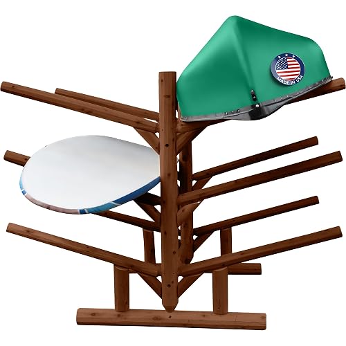 Log Kayak Rack Low 6-Place SUP Racks, Freestanding Garage Kayak Storage ...