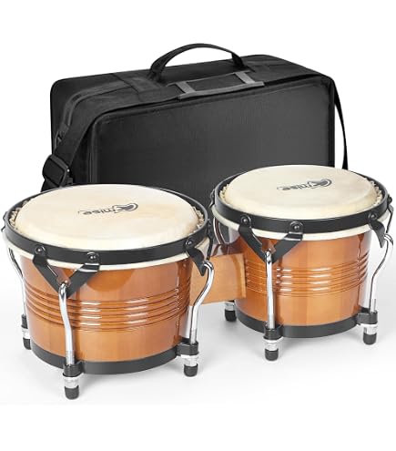 Amazon.com: LP Performer Series Bongos with Chrome Hardware Black