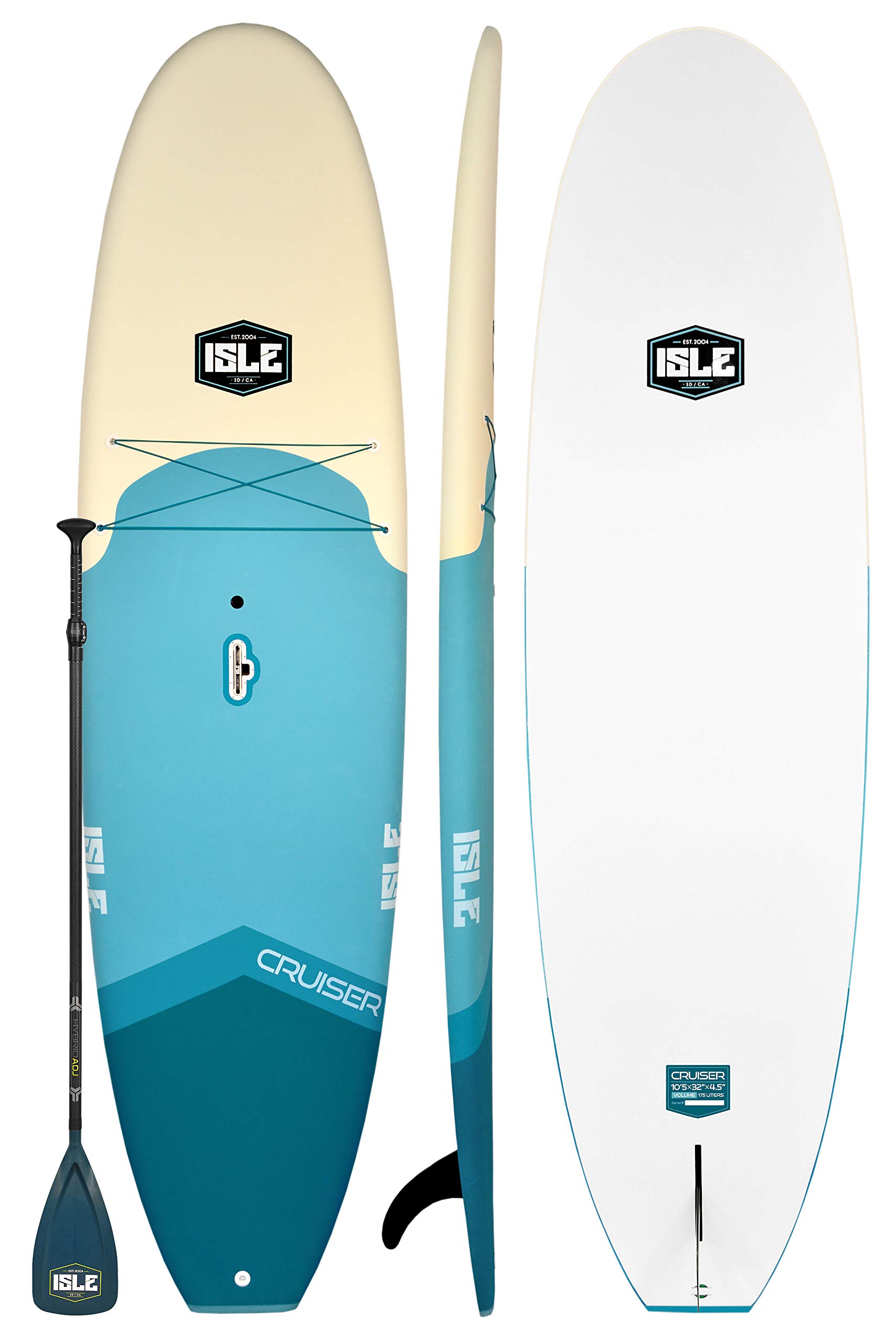 ISLE 10’5 Cruiser Rigid Soft Top Paddle Board Package 32” Wide x 4.5