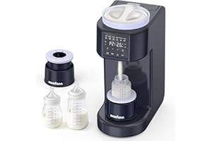MOMFANN Automatic Baby Formula Maker – Fast Formula Dispenser for Instantly Mixing Warm Bottles with Precise Powder & Water Ratio, 3 Temp Settings, One-Touch Clean, Fits Most Bottles & Formula Brands
