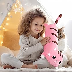 AFAN Long Cat Plush Cute Cat Body Pillows Kawaii