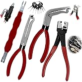 5PCS Electrical Disconnect Pliers Set,37960 Straight +37980 60° +13120 Electrical Disconnect Pliers for Cars,Carbon Steel Fue