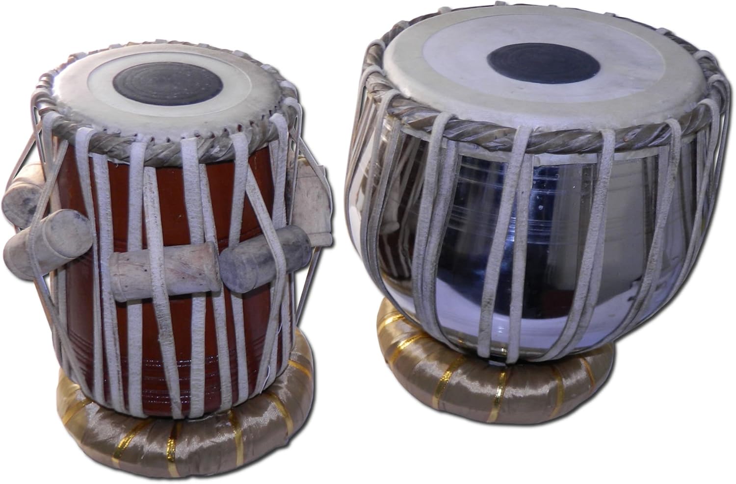 Dos Tablas tablás Indias con Bolsa Tambores Instrumento Musical de