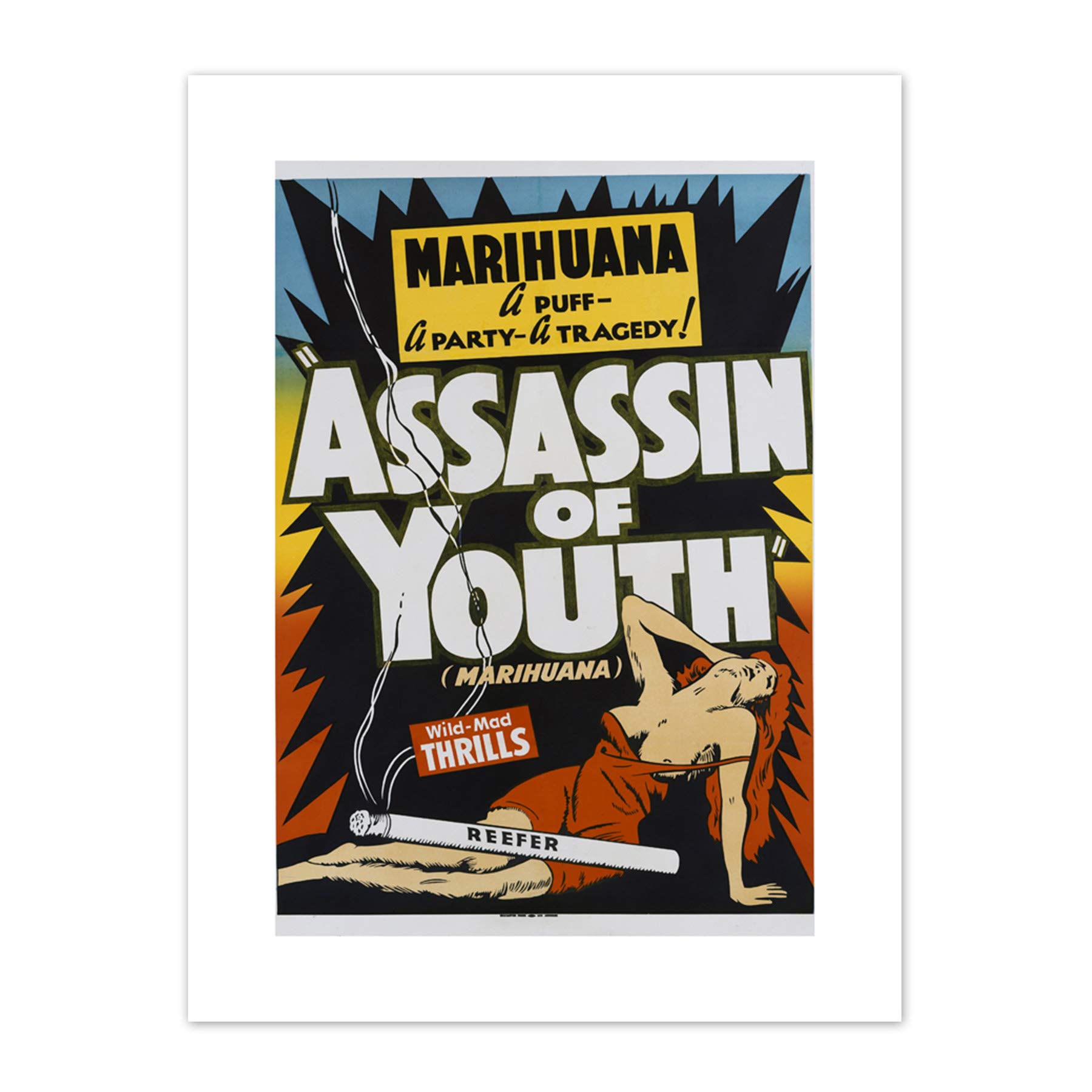 Assasin of Youth Marijuana Reefer Canvas Wall Art Print