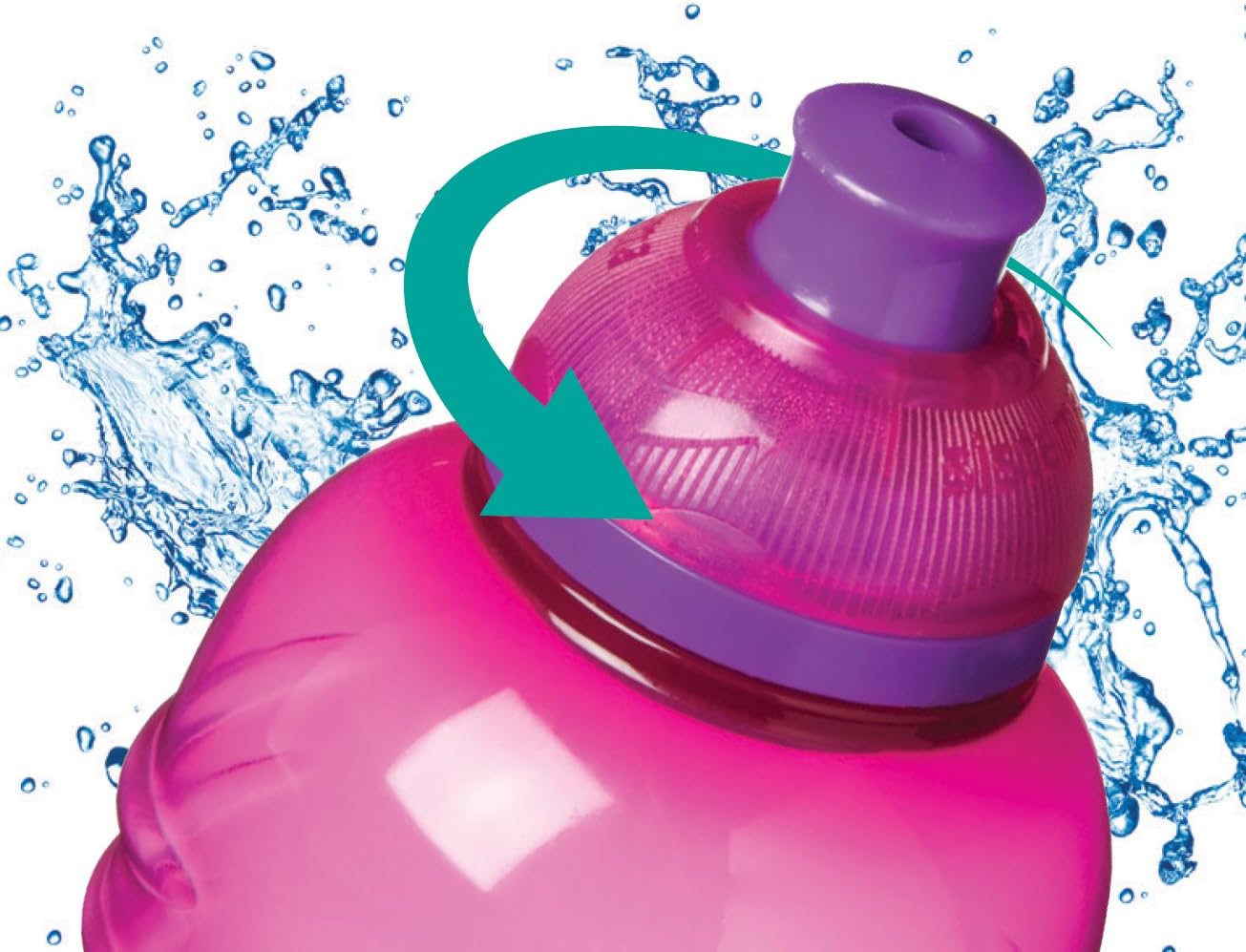 Sistema Twist 'n' Sip Squeeze Sports Water Bottle, Pink, 620 ml - Image 4