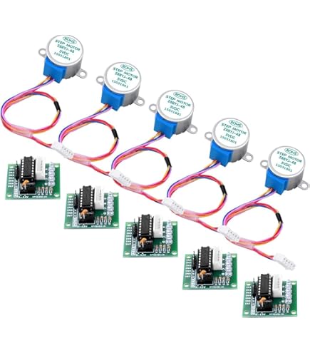 5 Motori Passo-Passo 28BYJ-48 Con Scheda ULN2003 - Per Arduino E Raspberry Pi - Foto 9