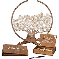 Personalized Wedding Guest Book Alternative - Tree Leaves Guest Book Signs for Wedding Decorations for Ceremony Outside Insid