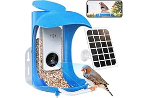 BIRDDOCK Smart Bird Feeder with Camera,1296P HD AI Identify Wild Bird Watching Camera, Auto Capture Bird Videos & Motion Detection,Bird Camera Gift for Bird Lover (2.4G HZ WiFi)