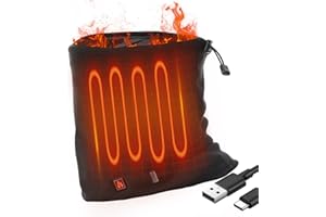 Electric Heated Neck Warmers 360 Degree Full Coverages Heating Adjustable Windproofs Fleece Lining For Hiking Skiing Winter E