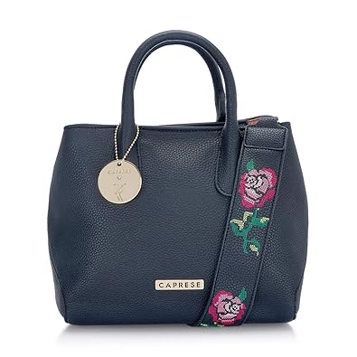 Caprese Larisa Womens Satchel (Navy)
